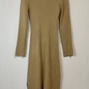 All in Favor Women’s Ribbed Long Sleeve Bodycon Slit Midi Dress Tan Size XL NWT Photo 8