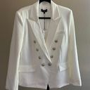 Generation Love Delilah Crepe Blazer in White Size XL Photo 1