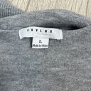 FAVLUX  Grey V-Neck Pullover Sweater Size Large Photo 4