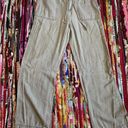 St. John’s Bay  Gray Elastic Waist Drawstring Wide Leg Linen Trousers, size XS Photo 0