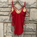 Newport News  Red 1 Piece Swim Bathing Suit 14 Photo 1