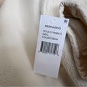 Bernardo  Womens L Double Breasted Faux Fur Coat in Cream NEW Photo 10