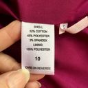 New York & Co. One Button Blazer, Zipper Pockets, Magenta Pink, Size 10 Photo 8