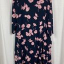 J.Jill  Blue&Pink Floral Pocket Front Shift Dress Sz.L Photo 8