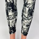 Colorfulkoala  Black Paintbrush High Rise Pull On Ankle Yoga Leggings SIze S Photo 4