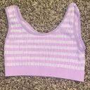 Art Class Purple Striped Brami/bralette Crop Top  Photo 0