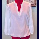 Calvin Klein Jeans  white cotton peasant tunic blouse in size Medium Photo 0