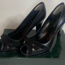 Ralph Lauren  Leather Peep-toe Heels‎ Photo 7