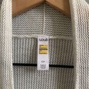 Lole  Marnie Light Heather Grey White Sheer Open Front Cardigan Size Small Photo 5