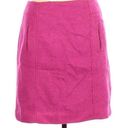 Talbots  Womens Petite Magenta Straight Wool Skirt With Pockets Size 6P Photo 0