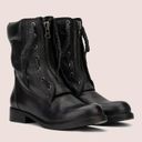 Pacific&Co Vintage Foundry . Women’s Filo Mid-Top Black Leather Zip Boots Size 8 Photo 9