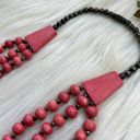 Vintage red multi strand necklace Photo 4