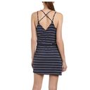 Chaser  Crossover Mini Dress Navy Stripe Size Small New School Spirit Collegiate Photo 1