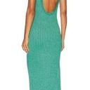 House of Harlow  1960 NWT Green Ribbed Sweater Dress Size Medium Sparkly Knit Photo 1