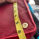 Krass&co AMERICAN LEATHER  Red Crossbody Shoulder bag with brass accents Photo 13