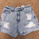 Hollister High Rise Distressed Mom Shorts Photo 0