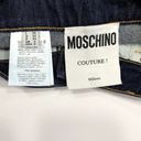 Moschino  Couture Printed Denim High Rise Shorts Photo 11