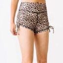 Zyia  Active Brilliant Leopard Print Double Scrunchy Hustle Shorts Medium Photo 0