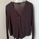 Urban Outfitters UO  Out From Under Chocolate Button Up Cardigan Photo 1