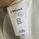 J Brand  Chrystal Pleated Silk Cream Off White Blouse Size Small Photo 5