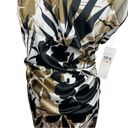 London Times NWT  Woman Satin Safari Print Body Contouring Sleeveless Dress Photo 3