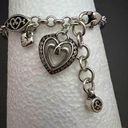 Brighton RETIRED  Silver Tone Ellington Bracelet Heart Statement Gift Wedding Lov Photo 0