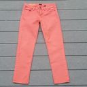  Stretch Size 26 Toothpick Jeans | J.Crew Coral Colored Jeans Style 77088 Photo 1