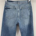 DL1961  Patti Straight High Rise Vintage 31” Reef Raw Hem Jeans Women’s Size 27 Photo 6