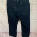 Lane Bryant  dark wash stretch denim Capri cropped jeans 16 Photo 2