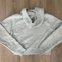 Nike Gray Cropped Sweatshirt Photo 3