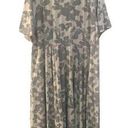 Eshakti Wayward Fancies  Custom Grey Camo Maxi Dress with Low Back Keyhole Tie 2X Photo 0