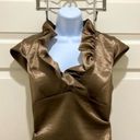 XScape  By Joanna Chen Bronze Ruffle Dress Photo 2