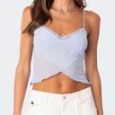 Edikted Light Blue Crop Top Photo 0