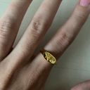 Savvy 14K Gold Plated Bee Signet Ring  CIE JEWELS Photo 2