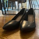 Clarks Collection By Clark’s Navy Leather Pumps Photo 4