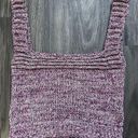 Lovers + Friends Marlene Crochet Knit Tank Top Purple Pink Size Medium Photo 1