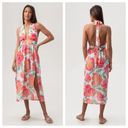 Trina Turk NEW  Poppy Sleeveless Halter Midi Dress Swimsuit Coverup Sundress S Photo 1