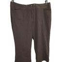 Lane Bryant Brown Dressy Stretch Capris w Wool Women Size 22 Photo 0