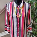 Est. 1946  Women Multicolor Polyester Collared Long Sleeve Button Down Shirt 20W Photo 1