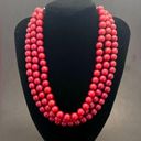 Statement Necklace Red Bead Multi Chunky Cosplay Beach Vaca Wedding Bride Tribal Photo 0