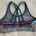 Peloton Grey Rainbow Workout Sports Bra Photo 1