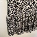 Carmen Marc Valvo  Peplum Blouse White Animal Print Photo 4