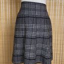 Max Studio Houndstooth Flared Knit Sweater Skirt Black & White Photo 0