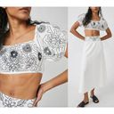 Free People  | NWT Lotus Maxi Skirt Cropped Top Set | Black & White Combo | Sz S Photo 2