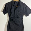 White Fox Boutique White Fox Black Shirt Dress With Cutout. Size medium 101 Photo 0