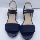 Life Stride wedge sandals navy blue women Size 7 1/2M Photo 6