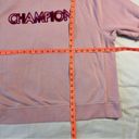 Champion  Women's 2X Pink Long-Sleeve Crew Neck Embroidered Sweater Athleticwear Photo 4