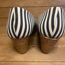 CL by Laundry CL laundry  striped white blue wedge heels size 8.5 Photo 4