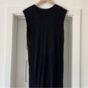 Revolve Black Ribbed Midi Dress Photo 4