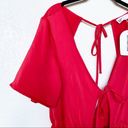 by the way. Revolve Camilla Tie Romper Red Size Small Photo 4